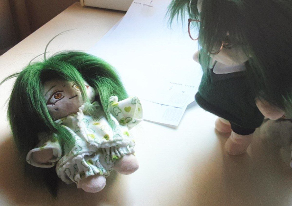 Gruwabi's tweet photo. I think I should start showing off my work little by little... I'd like to get on VGen and start selling commissions. In the meantime, you can check out the BaiZhu plushies from Genshin Impact that I made myself, hehe! (The clothes are already purchased)

#vgencode #baizhu https://t.co/7E4DFH6rk8