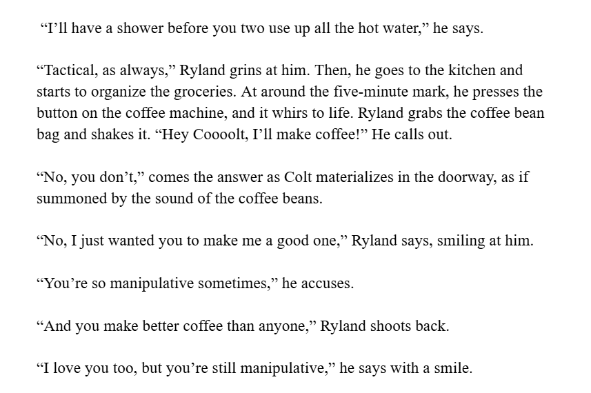 2idoingstuff's tweet photo. #coltlandgentry Sunday #wip from Gunpowder ch. 5
I'm struggling with editing this chapter, but I still love them sillies 💙 https://t.co/dtZnPdbMO7