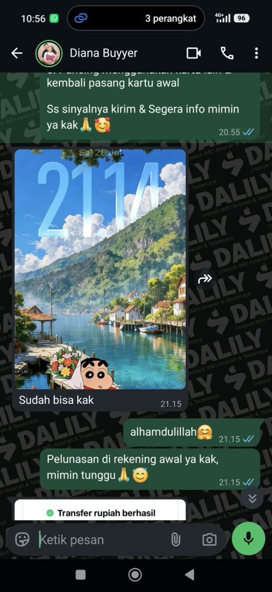 dalily_imei's tweet photo. UNBLOCK DAN UNLOCK, BUAT JARINGAN IMEI BERMASALAH BISA ATASI DI SINI ‼️

MULAI DARI HARGA ✨
3 BULAN : 200.000 🫶🏻
TRY ONLY : 150.000 🫶🏻
BEACUKAI : INBOX 🫶🏻

DONE HITUNGAN JAM, AMAN DAN MUDAH, BERGARANSI ALL OPERATOR &amp; TRUSTED https://t.co/FvrgBRJTfg