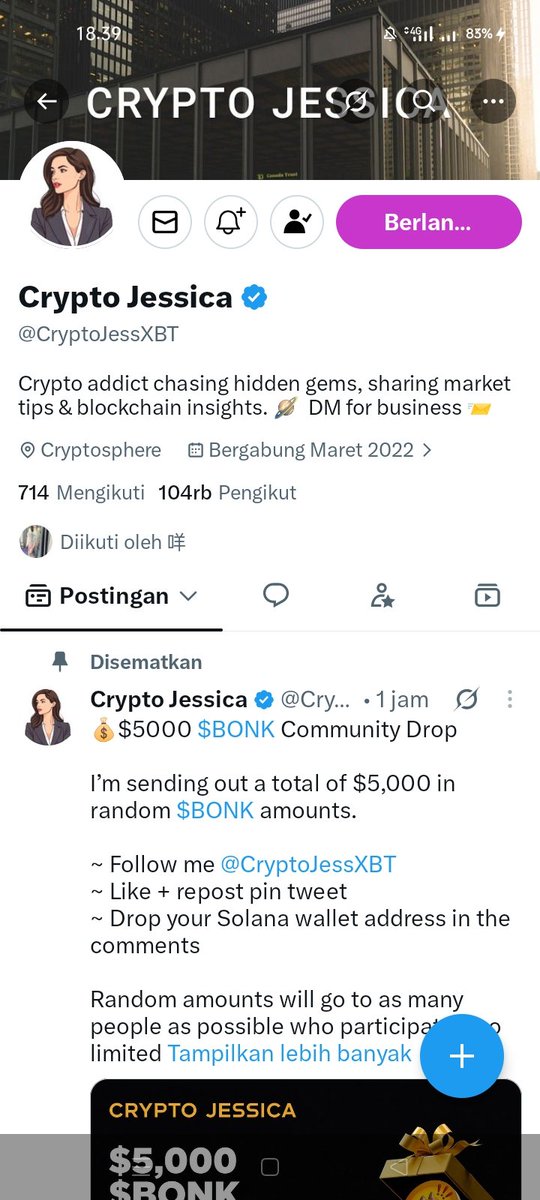 chichann288's tweet photo. @CryptoJessXBT @bonk_inu hello, done miss

6da6h7Cb6bCE1PTEiXg2HypwiE4ZLDRdTCMq3aLmyjqx https://t.co/z6qe97XCYy