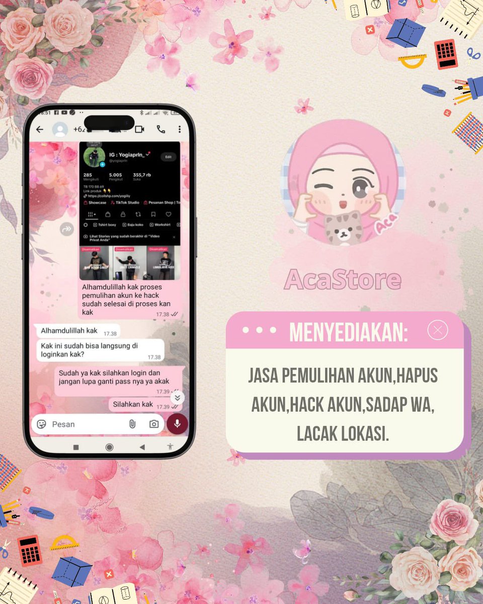DenisEmrilyan's tweet photo. Menyediakan Jasa Pemulihan akun &amp; Jasa Hapus akun, Jasa Lacak, Sadap WhatsApp..

Jasa balikin akun Instagram dan Facebook, Tiktok, Linkedlin, Gmail, Line, &amp; lain nya

Hapus akun Facebook, Instagram, Line, Twitter, YouTube, &amp; lain nya

Full Testii, Fastt Proses, Hubungi Wa Di Bio https://t.co/h1VYbX6QhF
