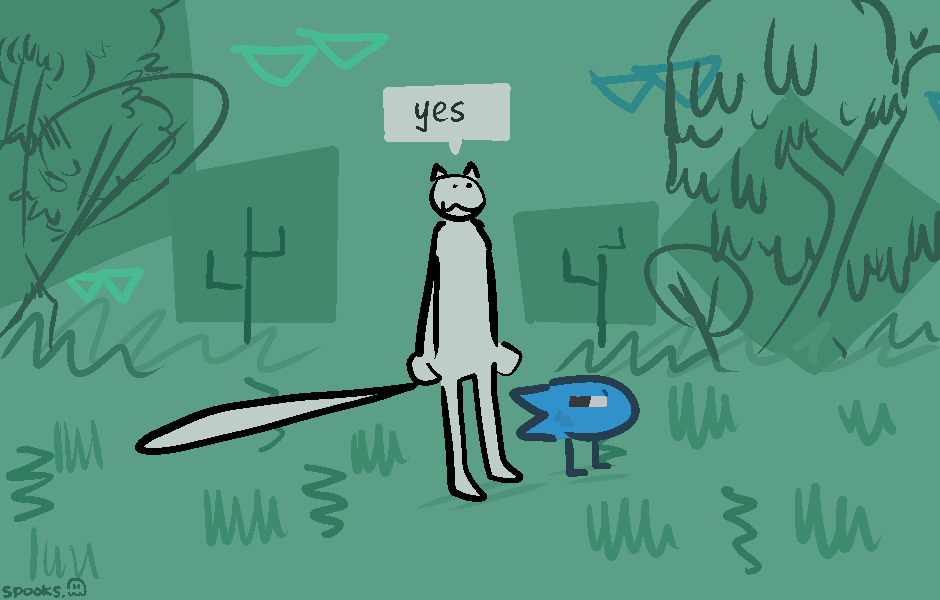spooksgetti's tweet photo. cat n fish new adventures https://t.co/raSNqnViTZ