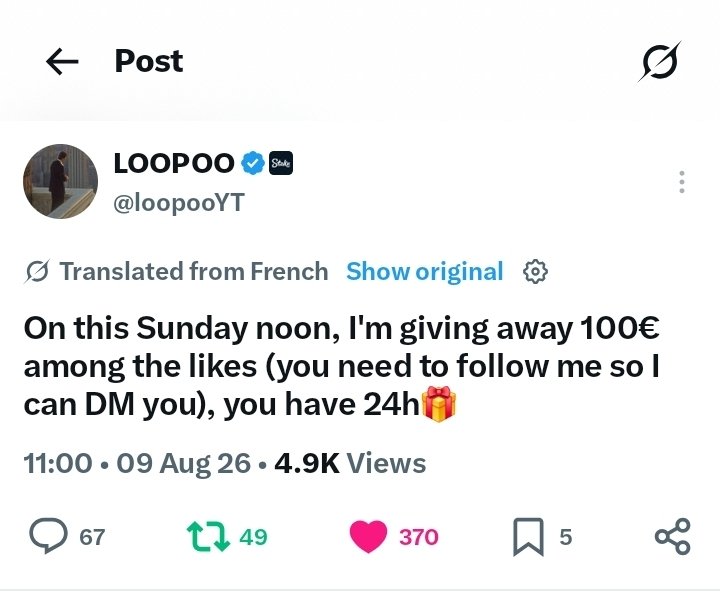 TaiwoAde98's tweet photo. @loopooYT Comme j'aimerais recevoir votre bénédiction, roi !🙏🏻Merci beaucoup, légende🫶 https://t.co/dTTYmpGF8t