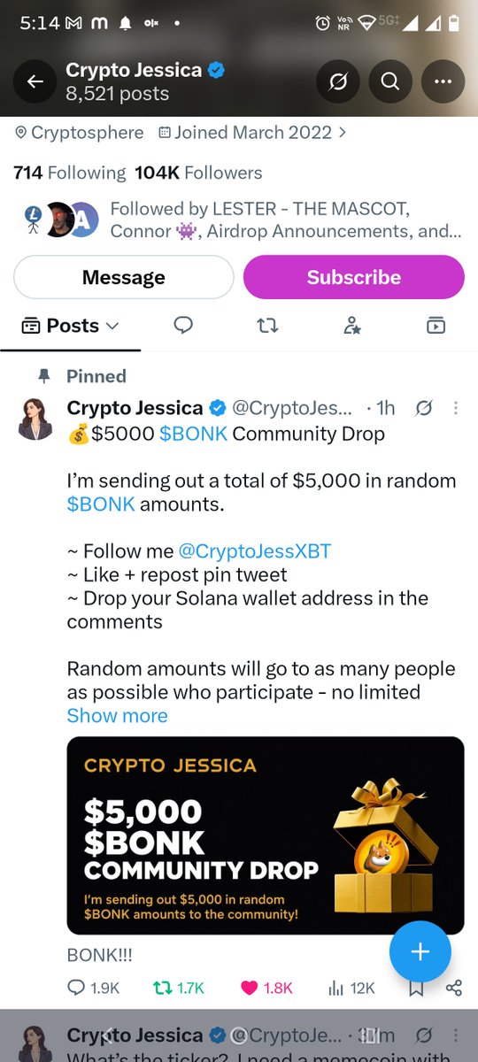 prasuna217's tweet photo. @CryptoJessXBT @bonk_inu Ebo6skukXBY5fu1B4RKcj4ojb8EGTwm2UEMNcuc3ofiS https://t.co/H7OiMWrke1