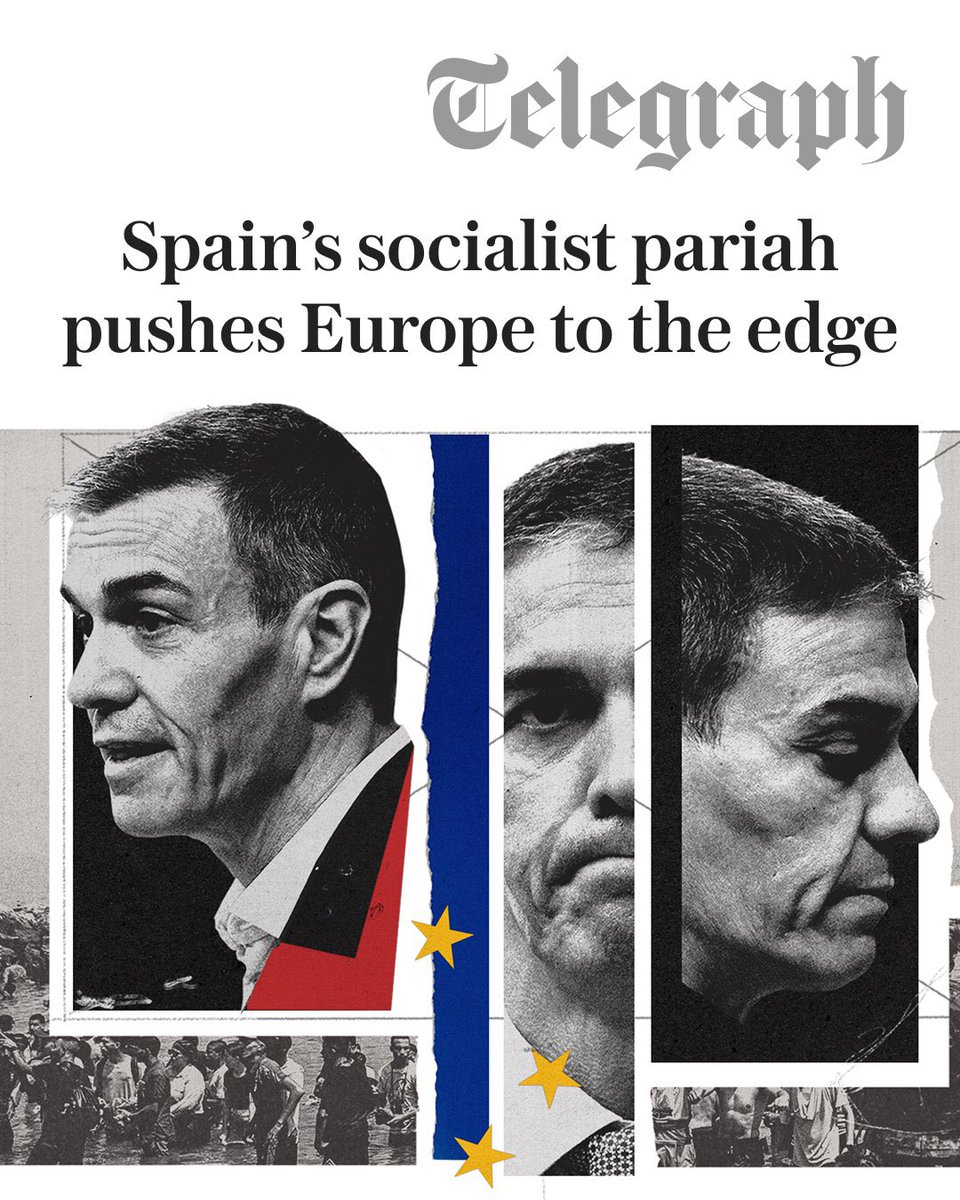 jaimeberenguer's tweet photo. @Telegraph lo tiene claro 
«El paria socialista español lleva a Europa al límite».
Estamos gobernados por un loco. https://t.co/alNynLgAfK