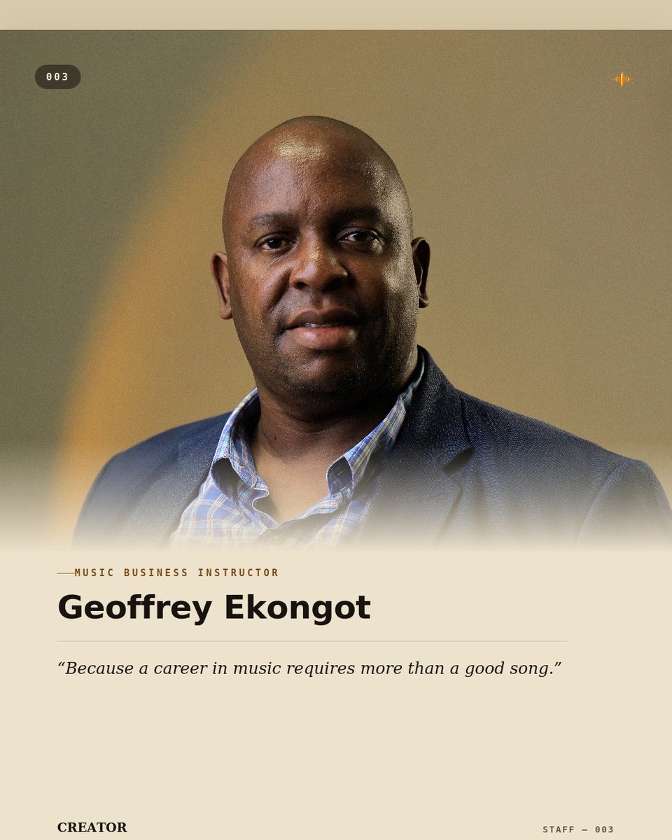 CREATOR_hqs's tweet photo. Meet @ekongot Our music business instructor. https://t.co/cdeYuoWmOP