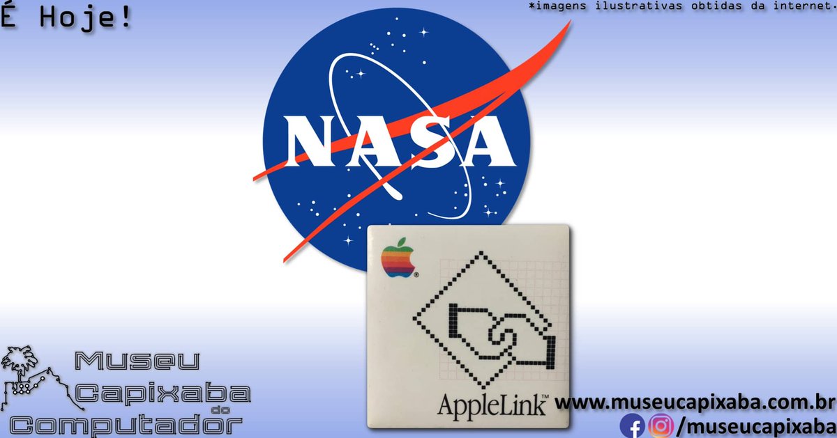 museucapixaba's tweet photo. É hoje! O primeiro e-mail enviado do espaço faz 35 anos!
+em https://t.co/gJ05Pbha9E
#MuseuCapixaba #mcc #éhoje #museu #tecnologia #retro #ES #retrocomputing #NASA #MacintoshPortable #JamesAdamson #ShannonLucid #MarciaIvins #JohnsonSpaceCenter #Apple #AppleLink #Email #Internet https://t.co/Wu462ydFoL