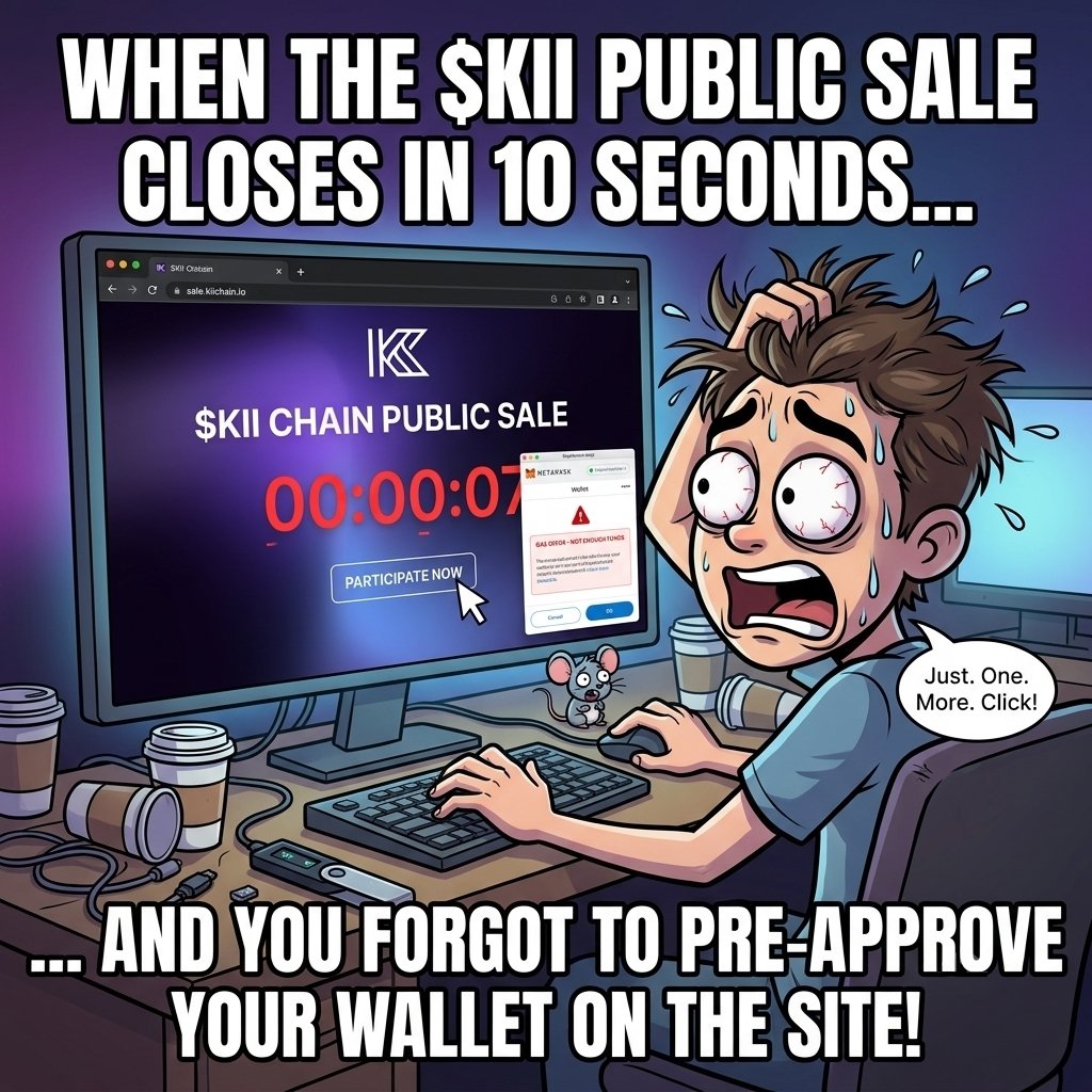sixtria's tweet photo. Don't miss it guys 😱
48 HOURS LEFT UNTIL THE $KII PUBLIC SALE CLOSES!
make sure your wallet is ready on https://t.co/HqCJHkOtkz before it's too late!
#KIIChain $KII @KiiChainio https://t.co/HkHjvsjIlp