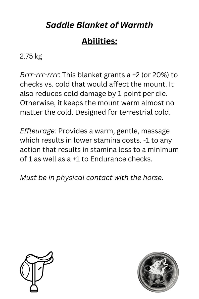 TheWolvenScribe's tweet photo. https://t.co/lPWzP4z5jm

#WolvenScribe   #Content #Freebie #Witvher #WitcherTTRPG #SaddleBlanketofWarmth   #WarmMountHappyMount https://t.co/bpRzx6DTB4