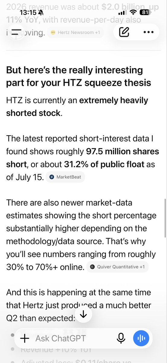 rockypepino's tweet photo. $HTZ a little AI DD. Everyone should read this. https://t.co/Tt7iqTKAu8