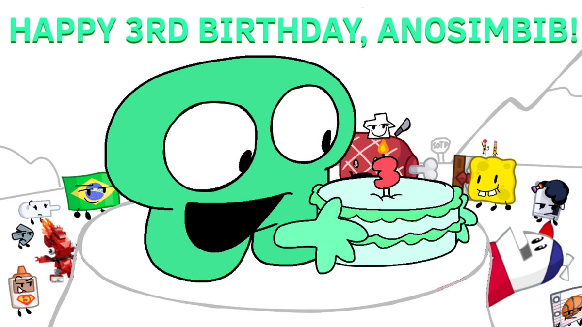 CraftedPin's tweet photo. HAPPY 3 YEARS OF ANOSIMBIB! It’s amazing how this silly show I made 3 years ago to pass time has made the biggest impact on my life. Thank you for all the support and remember to order the Brazil Flay Plushie while you still can. 

#objectshowcommunity #osctwt #anosimbib https://t.co/SiZUggTAC3
