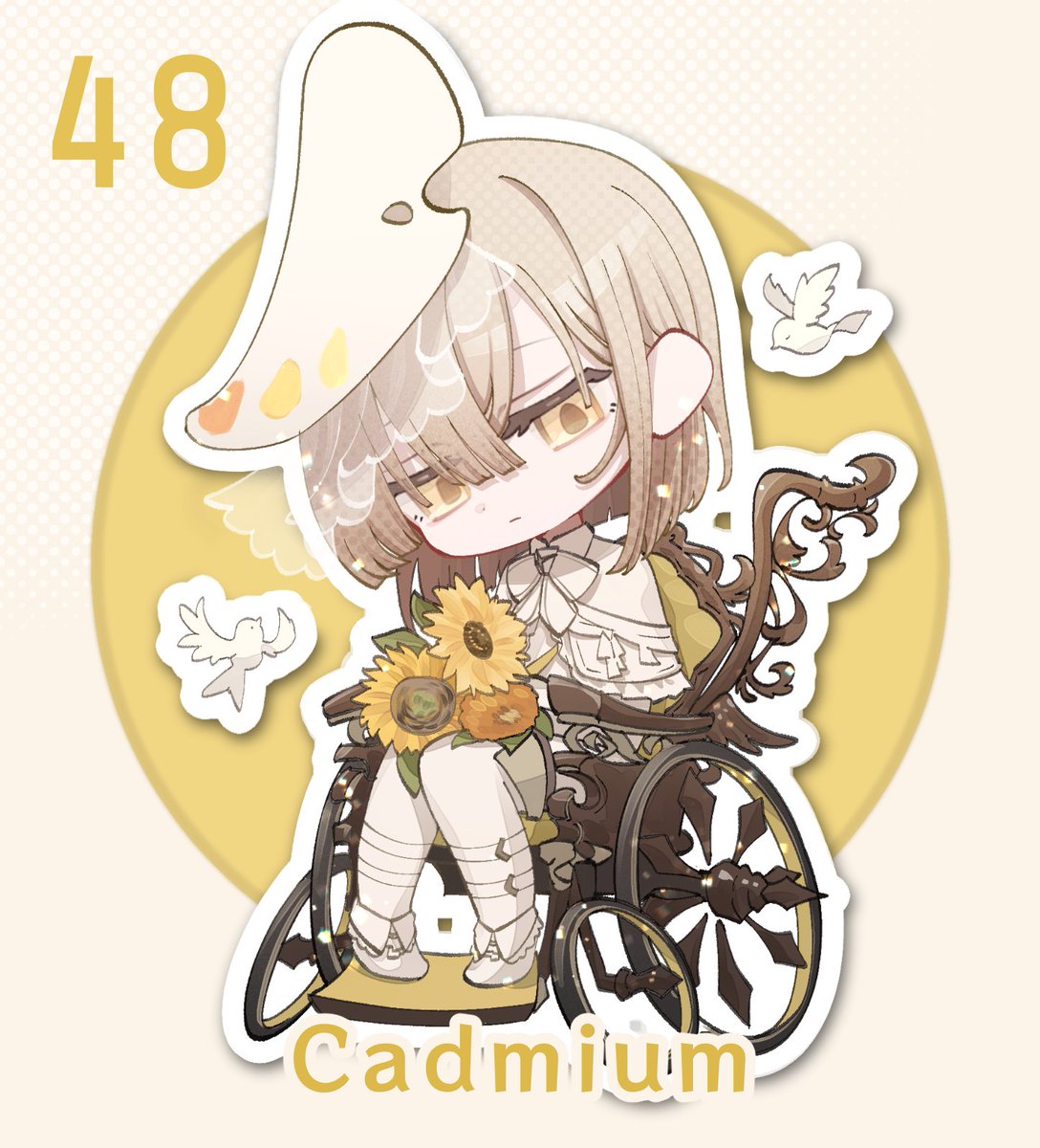agedoridori's tweet photo. Cd　ちびカドミウム

 元素楽章 / 元素擬人化 https://t.co/ASzu1qjxNB