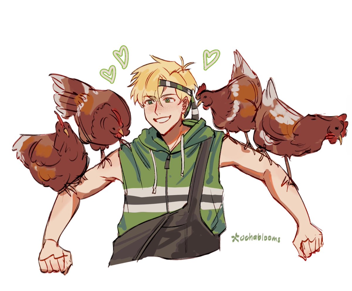 ocha_plays's tweet photo. hes back with an army of chickens!! https://t.co/LPKFEkLpej