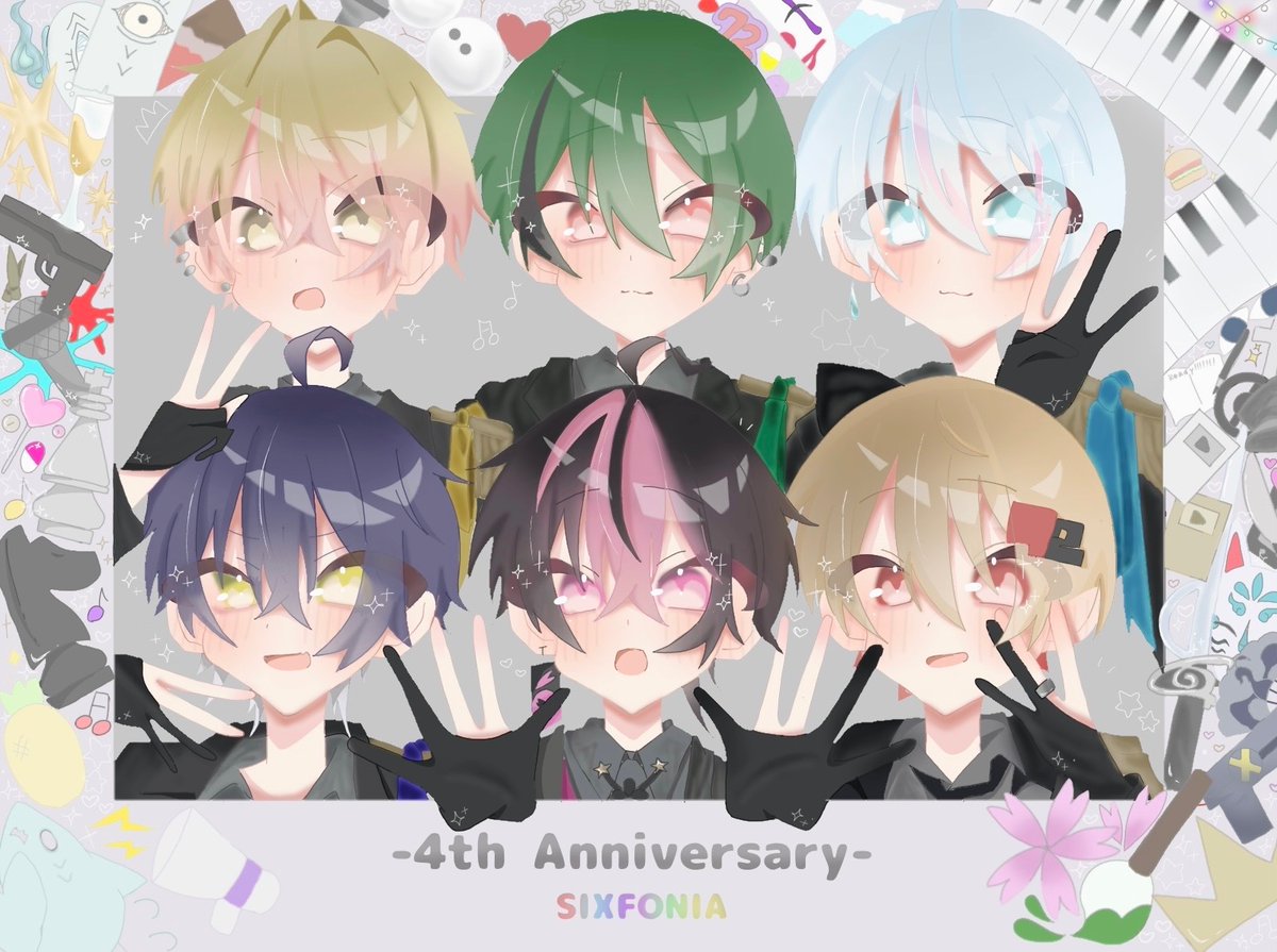 emusan_oekaki__'s tweet photo. 𝟦𝘵𝘩 𝘈𝘯𝘯𝘪𝘷𝘦𝘳𝘴𝘢𝘳𝘺 𝘚𝘐𝘟𝘍𝘖𝘕𝘐𝘈____。

#シクスフォト
#シクフォニ4周年 https://t.co/H0z44LIGCG