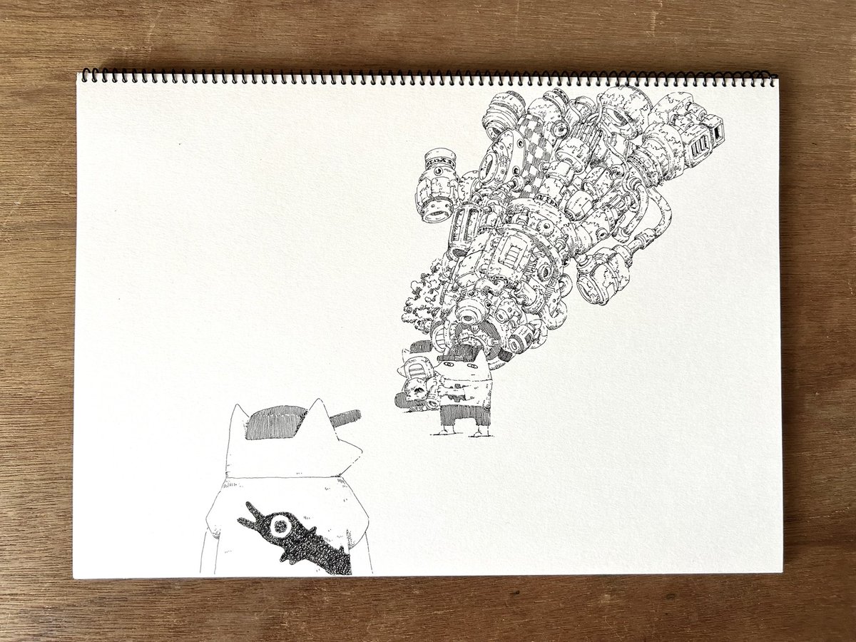 fudann01's tweet photo. 知ってるやつと違う　#ペン画 https://t.co/TkVsrqtG59