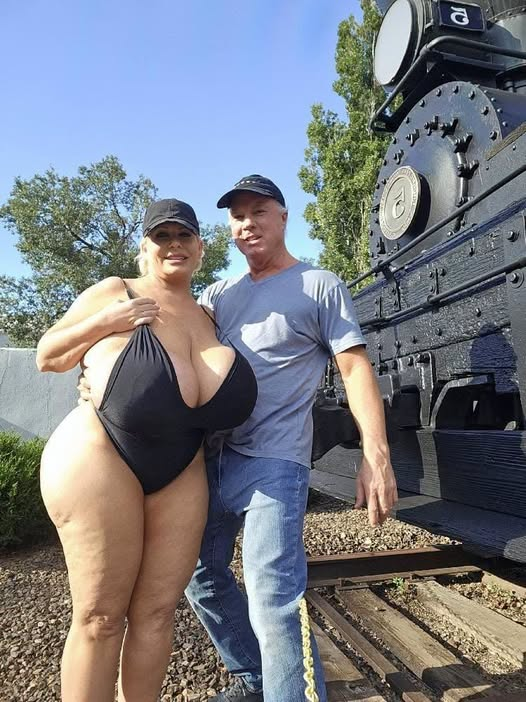 MrMarie2's tweet photo. Pic of me and my fat, big tit whore wife from a couple of years ago when we took the Grand Canyon train tour:
#fat #GILF #thick https://t.co/6BnvjUj5G4