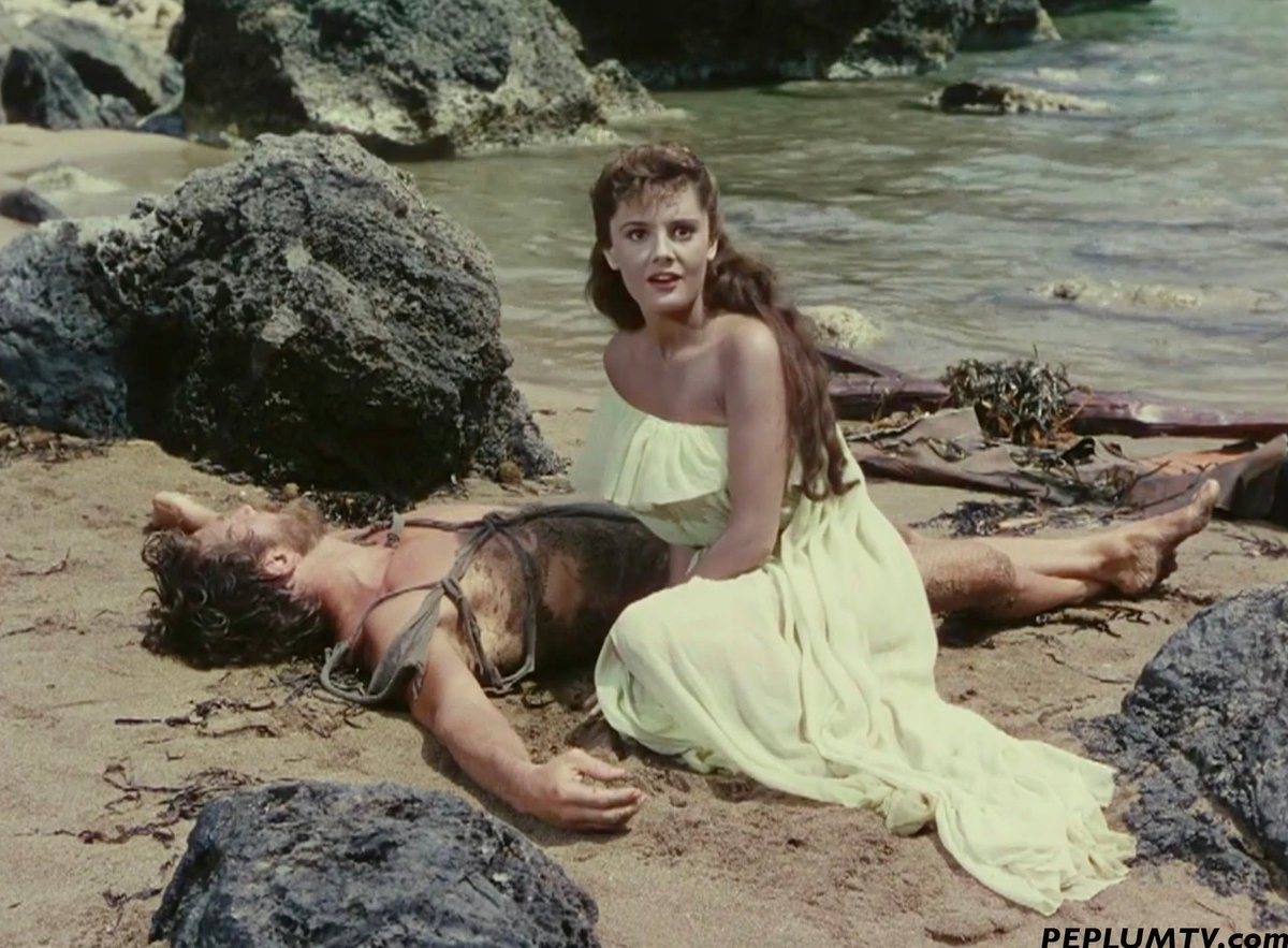 VilaSilva's tweet photo. No había visto 'Ulysses' (1954), con Kirk Douglas como el rey de Ítaca.

Salvo por el barco —que no es un drakkar tuneado— va justa de medios, y el vestuario parece un sabotaje; pero es una digna obra artesana y no obvia a Nausícaa.  

Sólo por eso, ya la prefiero a la de Nolan. https://t.co/eUthhLnjTB