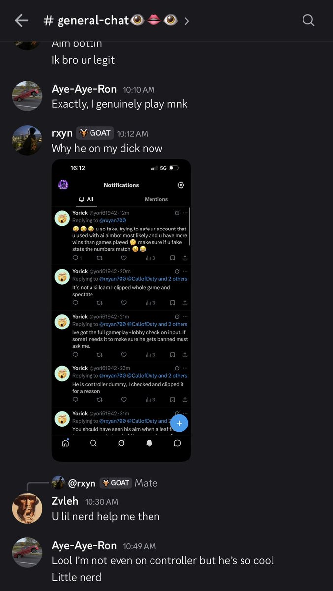 PhantomStik's tweet photo. @yori61942 @rxyan700 He changed his discord name 🤡 @yori61942 @Parasite  @CallofDutyCM 

Discord name ConsoleCheetahs https://t.co/TJ3nDeTft8