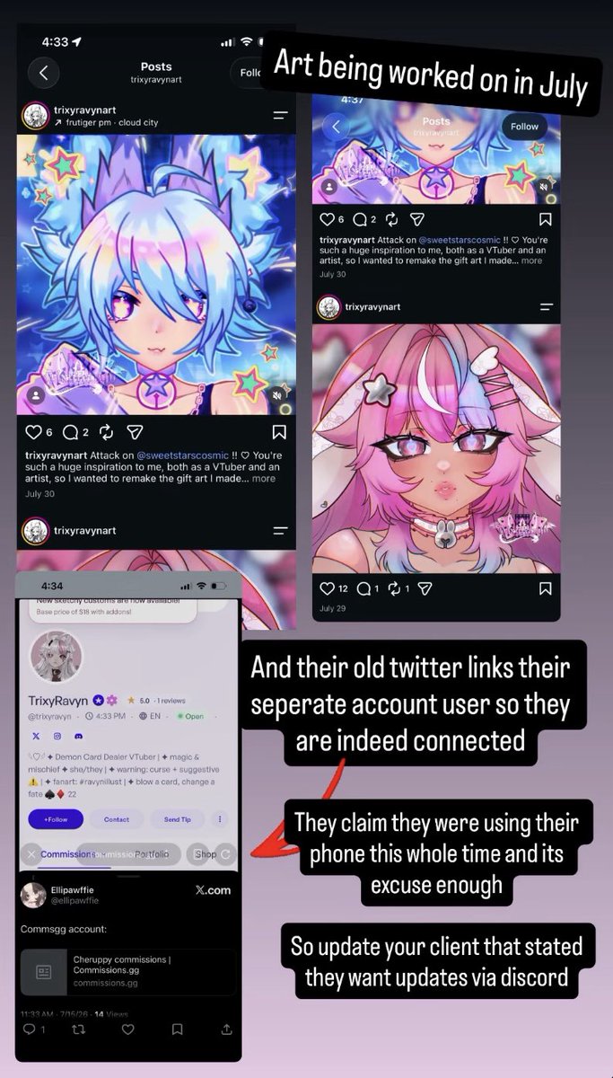 RabidmuttxX's tweet photo. Hey everyone! If you are here from Trixyravyn ‘s callout post, here is all the screenshots of my response I put on my instagram, which you can find in my highlights. I hate drama🥹🥲 thanks

More are in the comments because of the image limit. https://t.co/4hAcRgl7o3