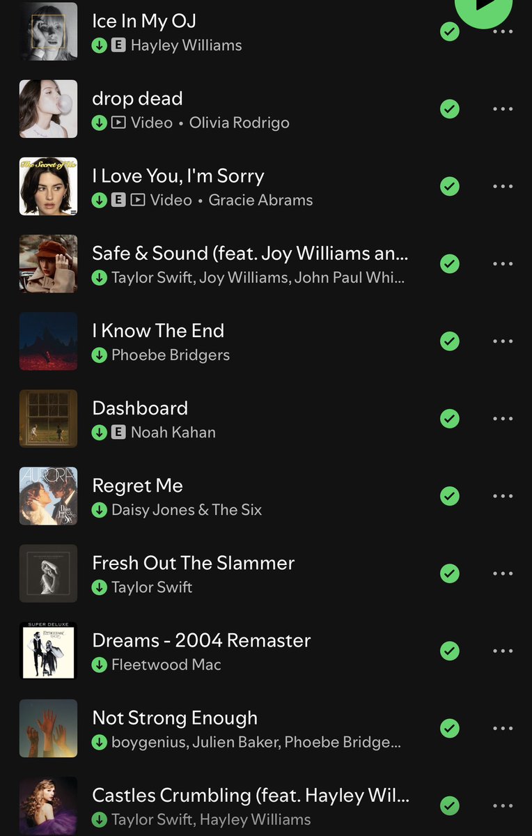 dayasbridgers's tweet photo. my “on repeat” is all over the place 😭😭😭 https://t.co/rCDUuK29eg