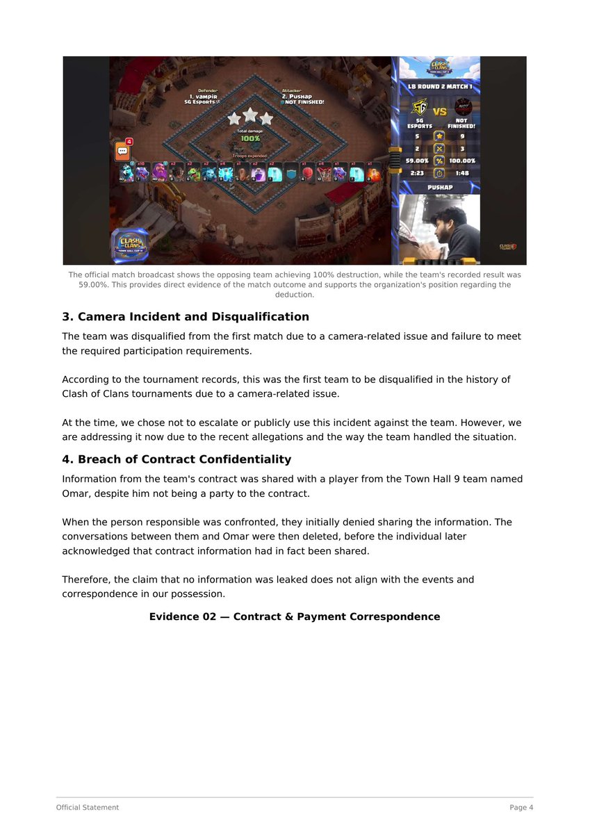 5Gesports_gg's tweet photo. Official Statement regarding recent allegations involving the TH12 team (Shared Accounts). https://t.co/h2k6f4Ye0v