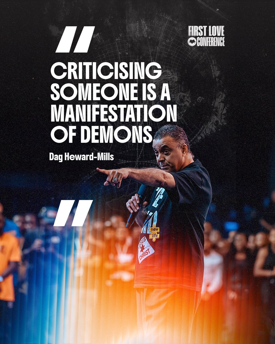 FirstLoveCenter's tweet photo. Criticizing someone is a manifestation of demons.
- @EvangelistDag 

#FLConference26 https://t.co/c5env9GBDf