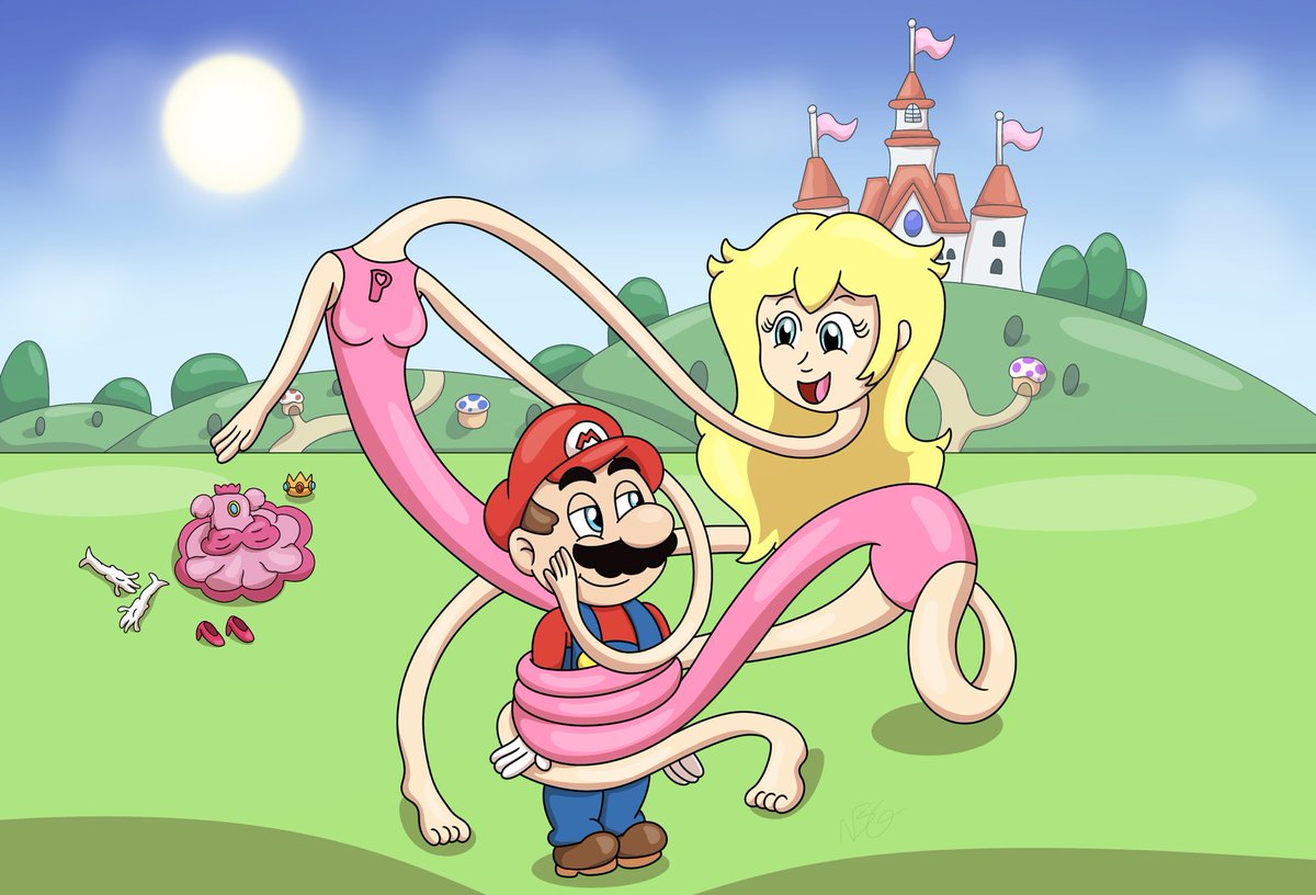 As a way to celebrate Peach's month, I'm reaming some old drawings
