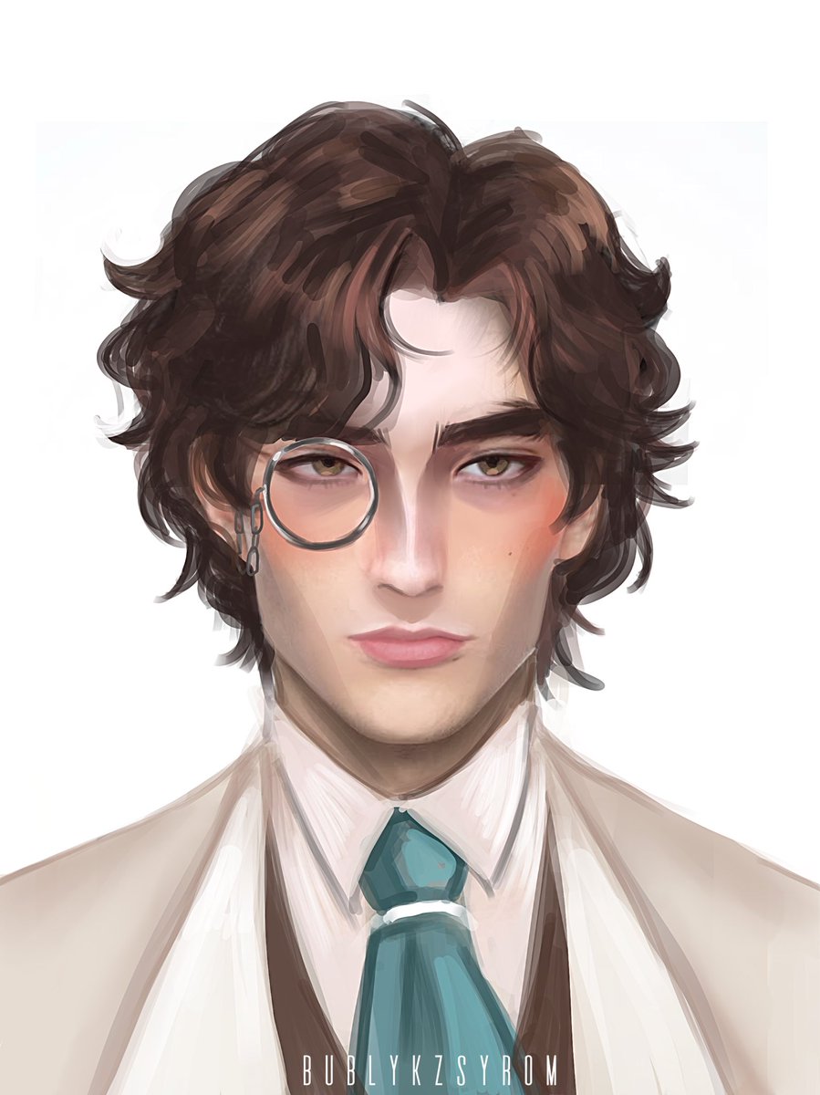 bublykzsyrom's tweet photo. Photobashing + drawing Orphy realistic portrait 
#IdentityV #Orpheus https://t.co/vwQEfh9oHe