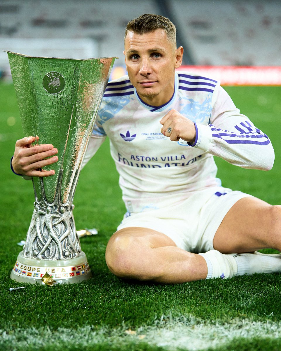AVFCOfficial's tweet photo. Aston Villa can confirm that Lucas Digne has completed a permanent transfer to Paris Saint-Germain.

The defender joined Villa in January 2022 from Everton and would go on to make 182 appearances in claret and blue, scoring four goals and registering 24 assists.

Digne was a key part of the side that won the UEFA Europa League last season before helping France reach the semi finals of the FIFA World Cup 2026.

A consummate professional, who was highly regarded by his fellow players and staff alike, Lucas leaves Aston Villa with the very best wishes of everyone at the football club.