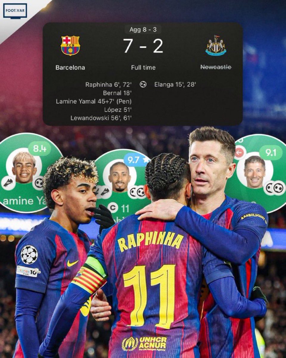 Footy_VAR's tweet photo. 🚨| This was the last time ever we saw Raphinha, Yamal and Lewandowski playing together.
Hits hard…🥺💔 https://t.co/hAFNbhHsac