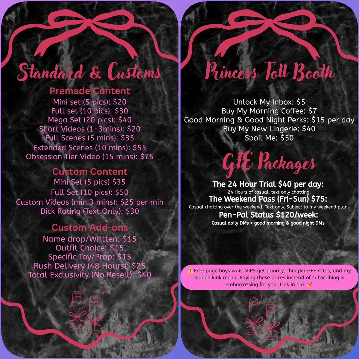 PrincessPixiii's tweet photo. 👑Welcome to the Princess Lounge👑
VIPs get my priority attention, cheaper GFE rates, and exclusive uncensored media. Free page boys stay at the back of the line and pay the premium.

Choose your status and pay the toll. Link in bio. 💅✨️ https://t.co/yJZ1Uzt8x9