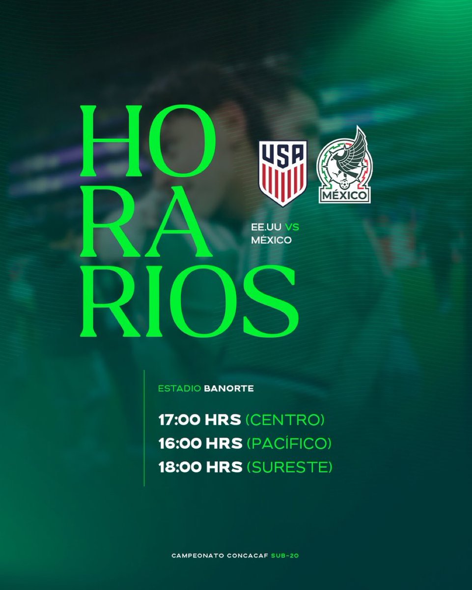 martindelp's tweet photo. Hoy la Sub20 juega la final de la eliminatoria contra Estados Unidos en el Azteca. Nos jugamos el mantenernos como campeones en todas las categorías. Si están en CDMX, vayan. El apoyo del público será vital. Y si no pueden ir, difundan. Ojalá que se llene y ganemos. https://t.co/3CIZQMJOON