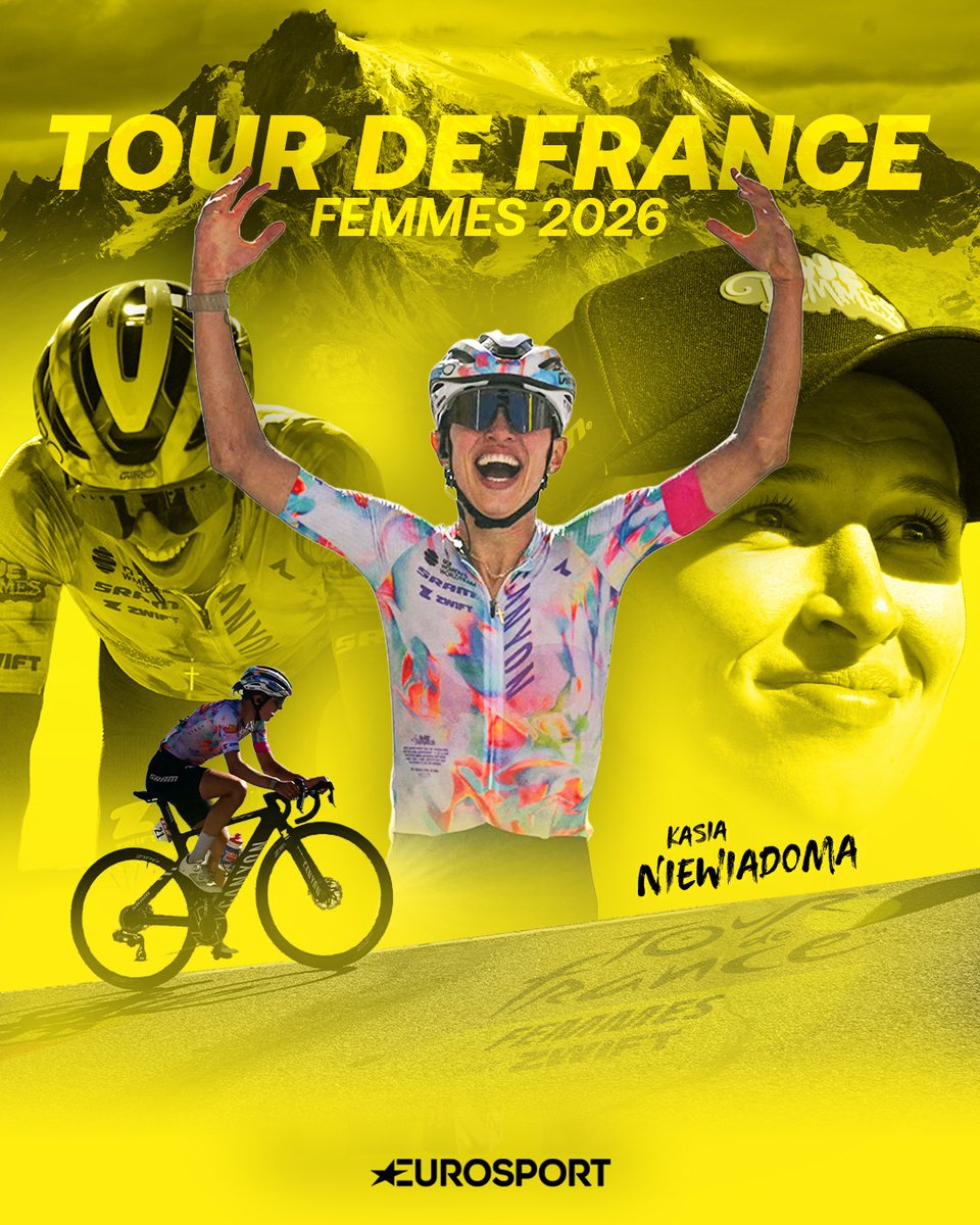 Eurosport_PL's tweet photo. WICEMISTRZYNI TOUR DE FRANCE FEMMES POCHODZI Z POLSKI 🇵🇱 

Widzisz: Katarzyna Niewiadoma-Phinney.
Myślisz: podium najważniejszego wyścigu w świecie kolarskim.

Trzecia w 2022 i 2023, pierwsza w 2024, trzecia w 2025, 𝐝𝐫𝐮𝐠𝐚 𝐰 𝟐𝟎𝟐𝟔.

Niepowtarzalna powtarzalność 💎

#TDFF2026 #HomeOfCycling