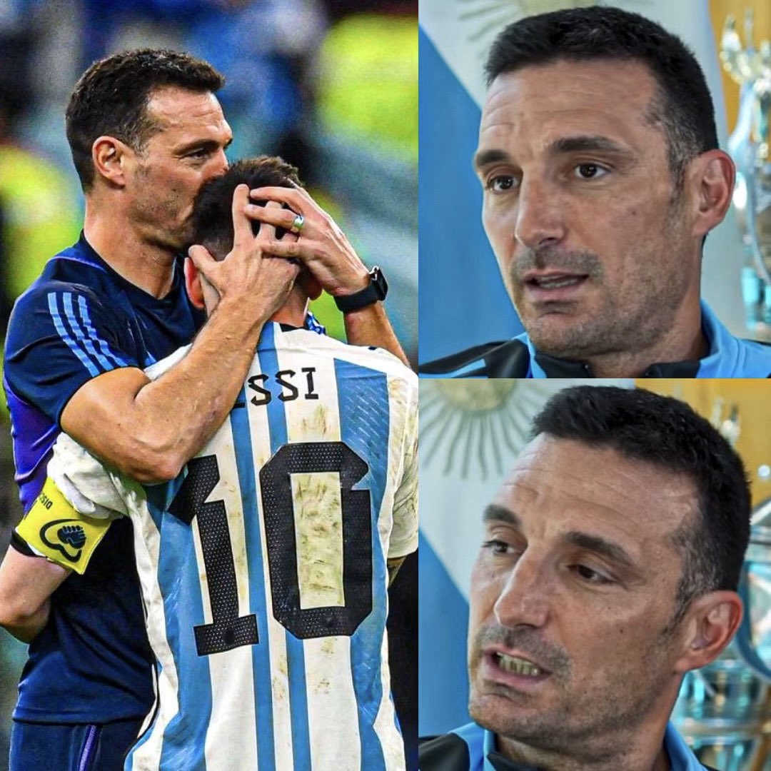 MotivacionesF's tweet photo. LIONEL SCALONI: “¿Un heredero de Messi en el fútbol argentino? No, no puede haberlo. NO LO HABRÁ. No habrá un heredero de Messi.

En el fútbol mundial, tampoco. Podrá haber grandes jugadores que marcaron época, pero lo que él ha hecho en tanto tiempo, creo que será IRREPETIBLE. https://t.co/Z8cTfzt9R7