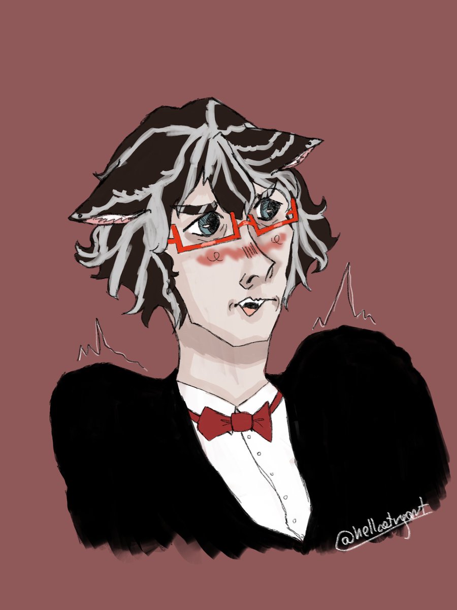 hellcatryart's tweet photo. art of my oc percival for attention, i want to know what makes you commission artists? what could i do to be more attractive to commission? https://t.co/ZquBOPFKdp
