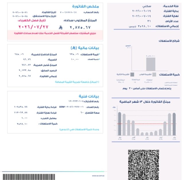 kha19853's tweet photo. @AL_eaysh تكفون يااهل الخير الفزعةفاتورة مفصول من تاريخ 27 يشهد الله أن وضعهم صعب جدا https://t.co/p8N2xTz1xy