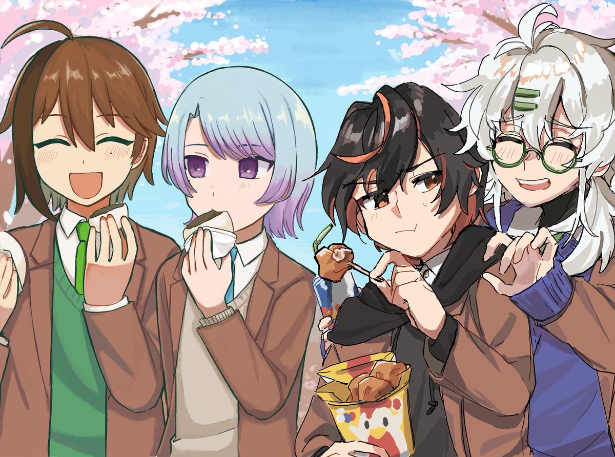 konbubatake's tweet photo. そし【@sou_o24】と絵チャ合作した奴　いつも訳わかんないお題に付き合っていただき誠に感謝 https://t.co/lkXssq1ktW