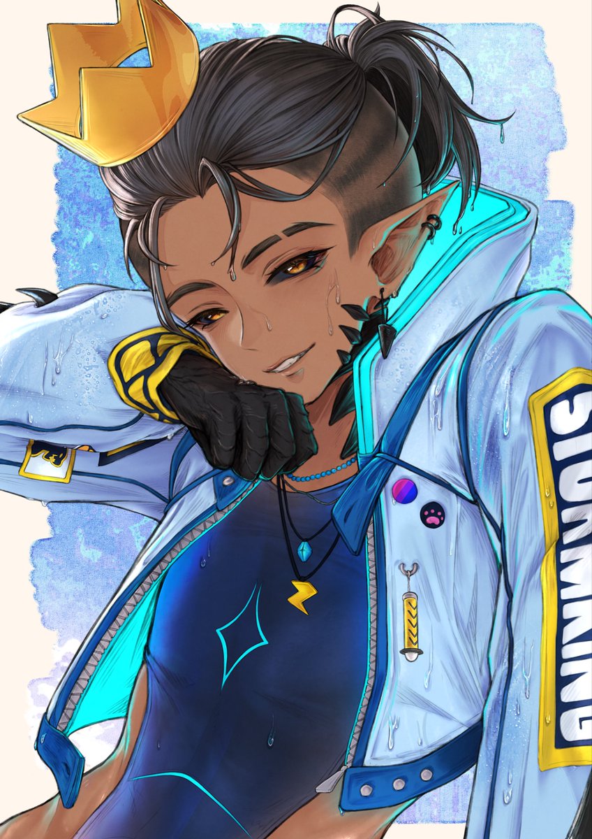 StormKingVT's tweet photo. ⚡️Anyone got a towel? I got a little wet in the rain👑
⚡️I absolutely love this c0mm that I got back, the rendering and details are just so GOOD👑
⚡️🎨 by @fuwascantia who does beautiful work! 👑
#drawnking https://t.co/PMmMJ9oyuL