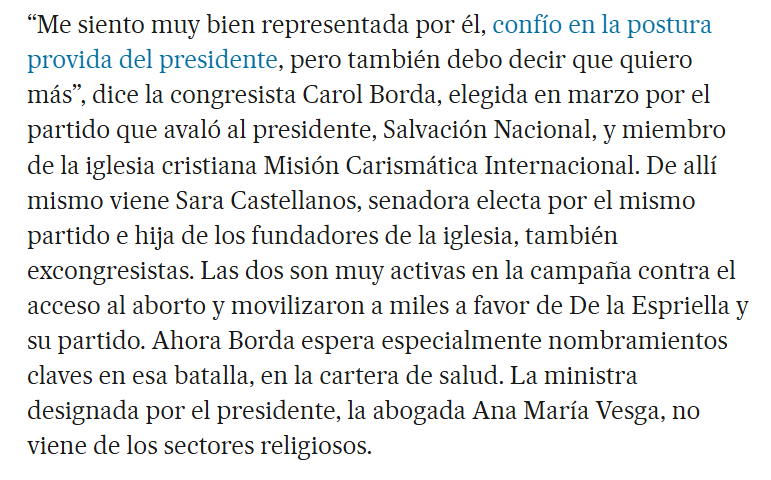 isarroyo's tweet photo. Ojo con lo que dice en esta nota una senadora de Salvación Nacional, que viene de la iglesia de los Castellanos.  Y sigan creyendo que el proselitismo religioso de ADLE es una nimiedad y una expresión inofensiva y bienintencionada de su fe. https://t.co/hPpa0b3kCj https://t.co/fk0pcAg5xG