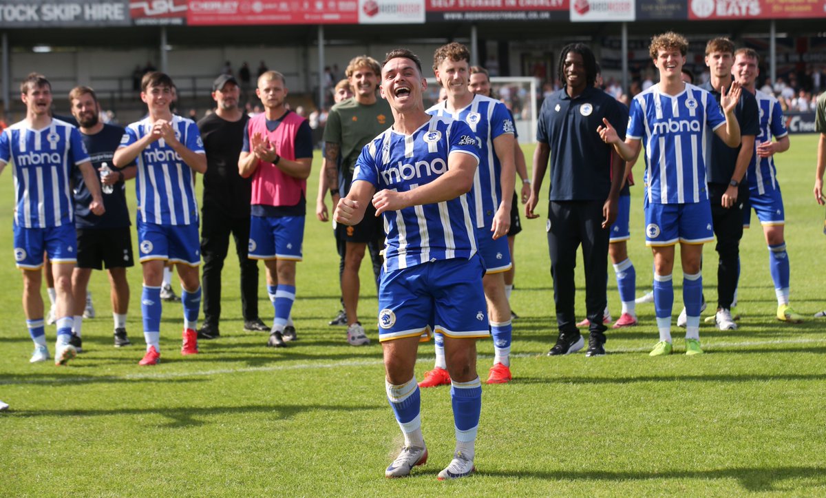 devarick's tweet photo. @chorleyfc 1 2 @ChesterFC 
Off to a flyer away at Victory Park! 💙🦭💙
gallery of pics 👇
https://t.co/OtA6tf6XLf https://t.co/QWHMYIWzDh