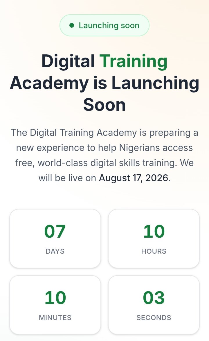 Abksadiq01's tweet photo. Nigerians 🇳🇬, this is worth checking out.

The Digital Training Academy offers training in:

• AI
• Software Development
• NLP
• Quantum Computing
• And more.

No deadline announced yet, but slots may fill up.

Apply by August 17: https://t.co/Up47hE9H8X https://t.co/cAdfDyt7Uj
