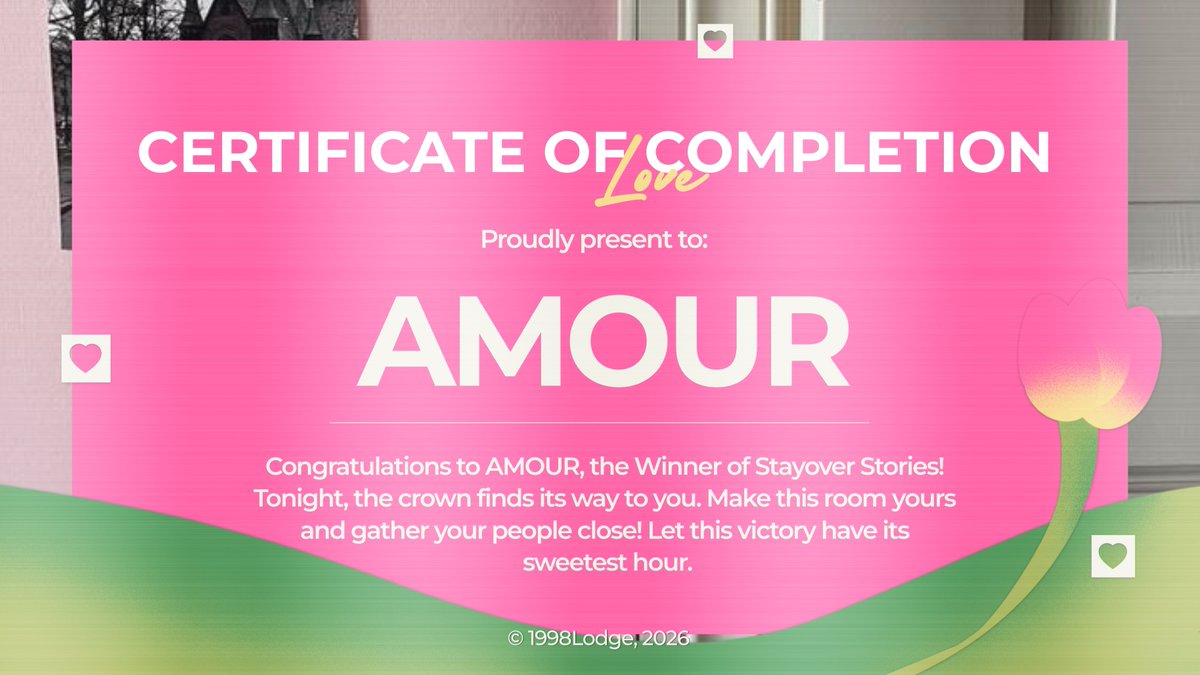 1998Lodge's tweet photo. Congratulations to the winner of Stayover Stories with a total of 126.175 points. Tonight, the crown is yours! So, let’s turn up the music and let this be the reason we dance a little longer.

+ @Jteemin @Jueurn @minjeonug @ruonhan @sxhinsia @kmimjuun @heesaung https://t.co/SoEwq02NqU