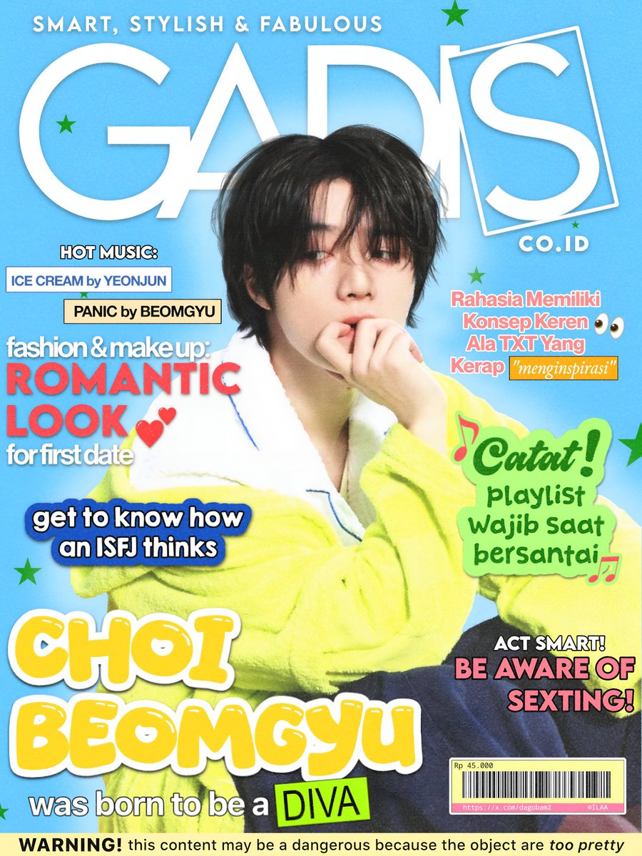 DAGOBAMZ's tweet photo. #BEOMGYU as GADIS sampul https://t.co/XKAisWNa2j