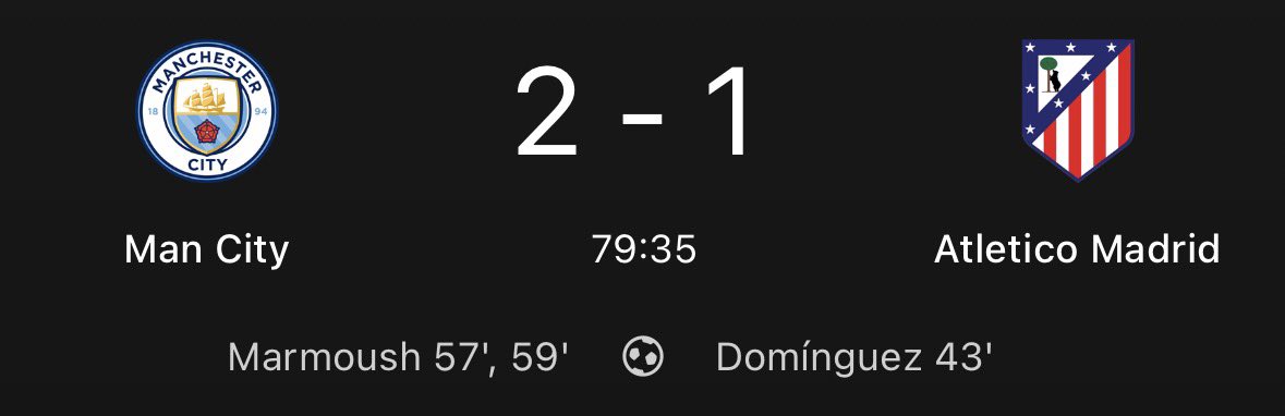 MCFC__OMAR's tweet photo. DAY 3 CHALLENGE IS COMPLETE ✅
2 Goals in his first start under MARESCA 🍿
Marmoush Nation we are back up and running
Thank you for coming. #NewBeginnigs https://t.co/QTZl4FteTW