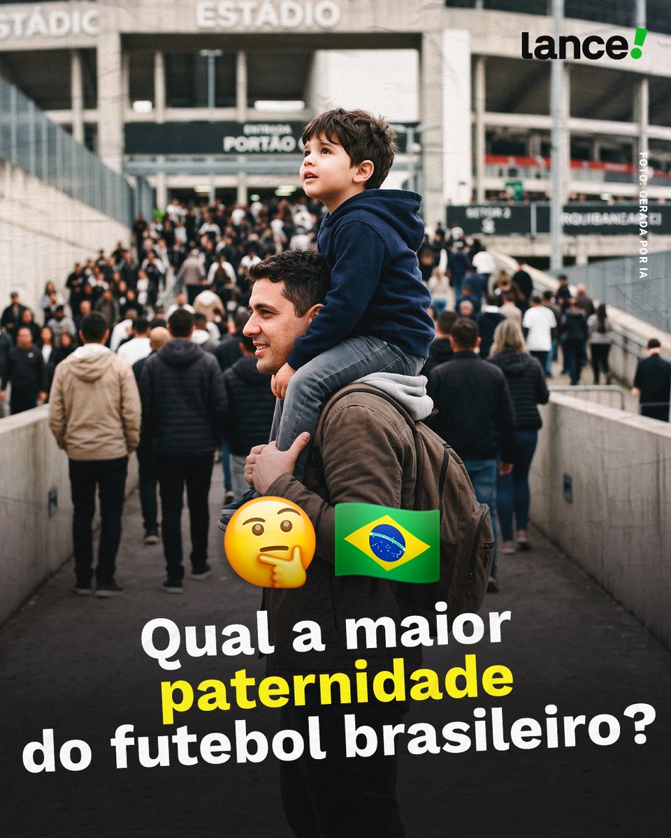 lancenet's tweet photo. FELIZ DIA DOS PAIS! 👨👦⚽
Nessa data tão especial, resolvemos fazer AQUELA pergunta para você, torcedor! Na sua opinião, qual é a maior "paternidade" do futebol brasileiro? 👀🇧🇷
Conta pra gente nos comentários! 👇
#Redes3 #LancePergunta #LanceLeve https://t.co/WN7UBcd2Vz