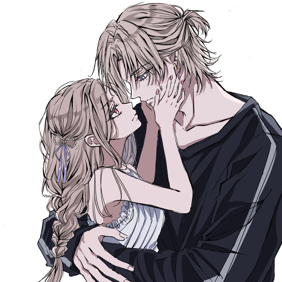 yume8eg's tweet photo. 【創作カプイラスト】
#創作  #ペアイラスト https://t.co/vGnsqLlDCC
