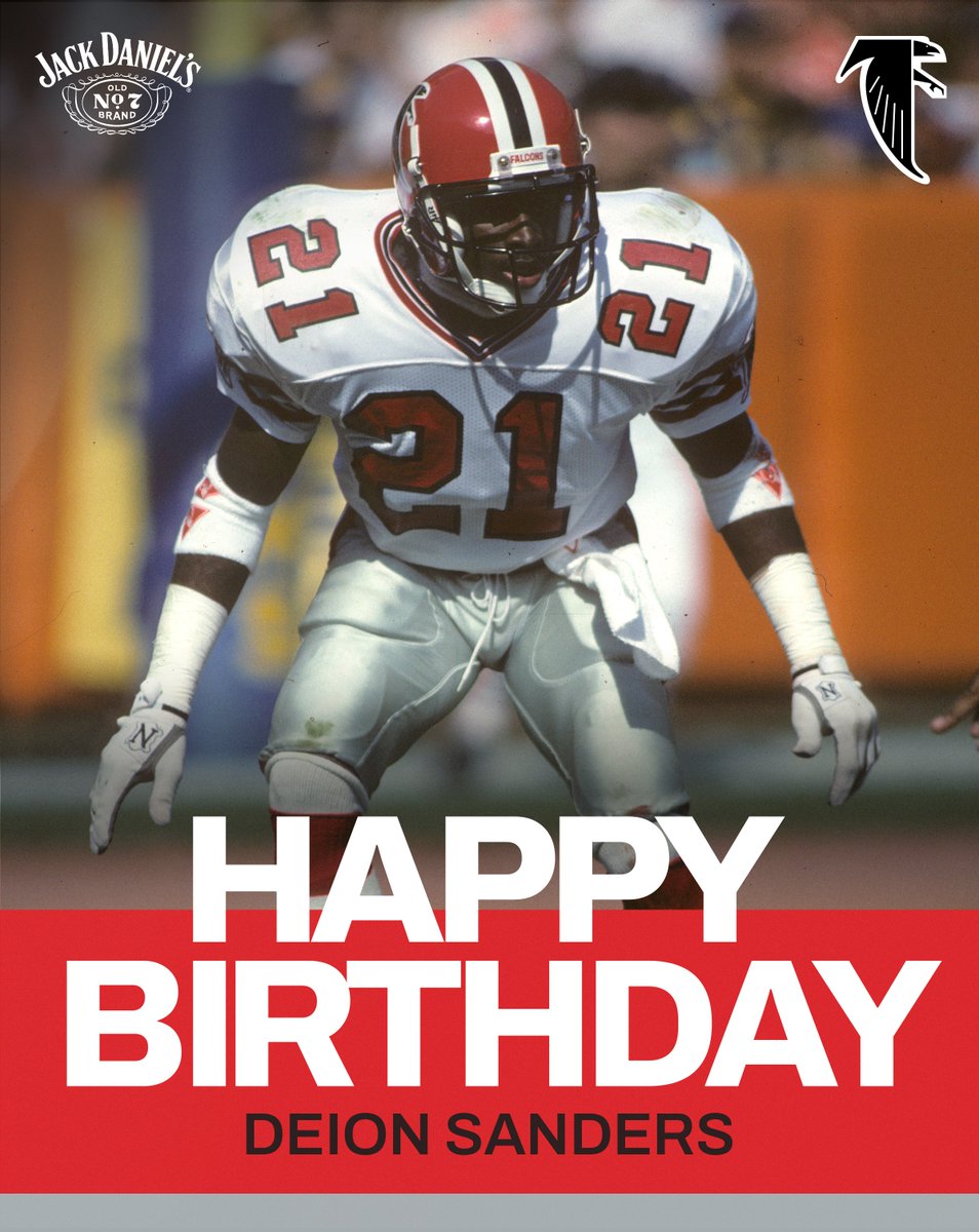 AtlantaFalcons's tweet photo. Prime Time Birthday!

HBD, @DeionSanders! https://t.co/OikY60C1TZ