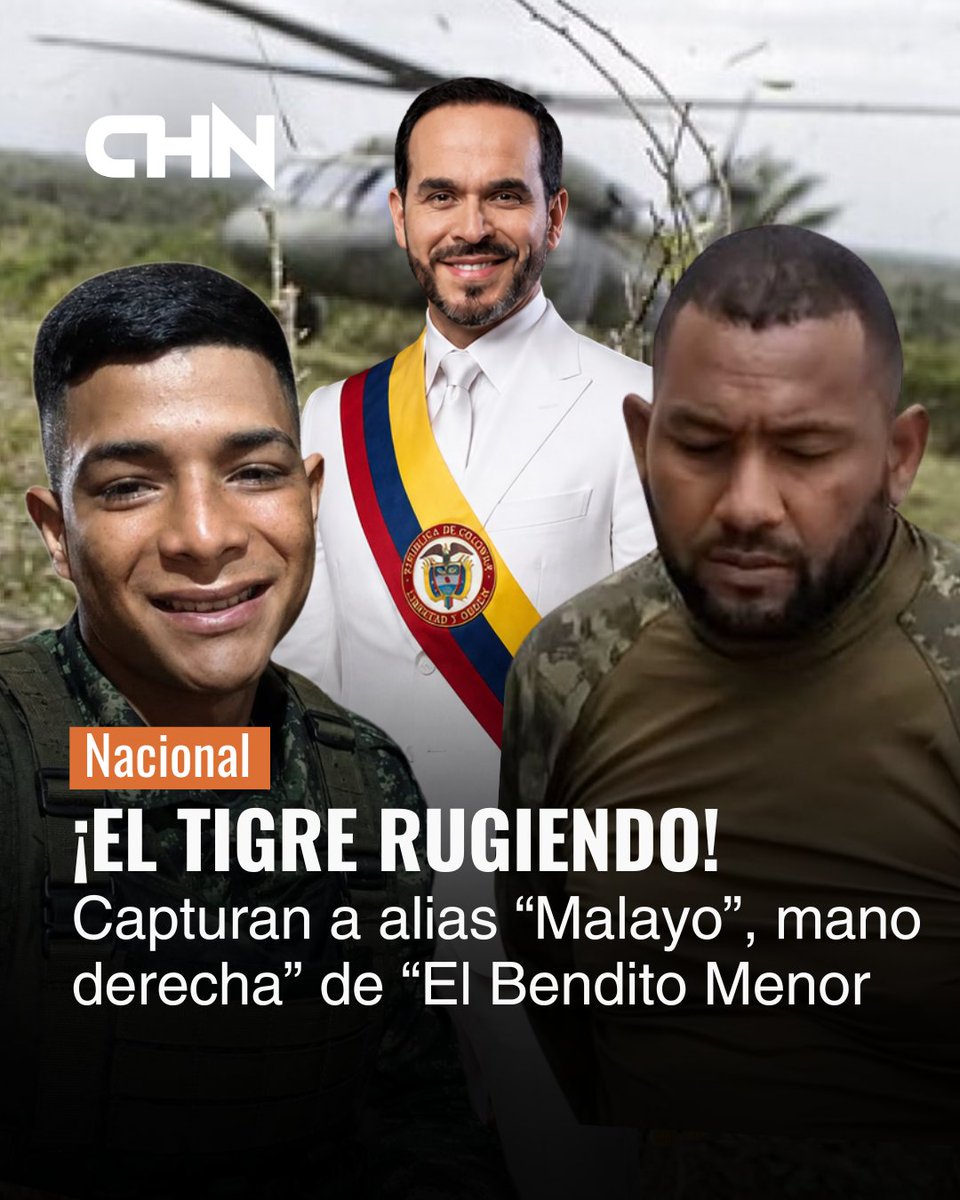 CHICANOTICIAS1's tweet photo. #Nacional I Uno de los hombres señalados de mover los hilos de Los Pachencas en La Guajira cayó en Riohacha. Se trata de Yeimer Pinto, alias “Malayo”, identificado por las autoridades como segundo al mando de las Autodefensas Conquistadoras de la Sierra Nevada y hombre de confianza de alias “El Bendito Menor”.

La captura se produjo durante un allanamiento en el que también fue detenido alias “Mandón”, señalado de ser el escolta personal de “Malayo”. El operativo fue desarrollado por la DIJIN, la Fiscalía y la Fuerza Aeroespacial Colombiana, luego de más de un año de labores de seguimiento e inteligencia.

El peso de “Malayo” dentro de la estructura no sería menor. Según el reporte oficial, tendría bajo su mando cerca de 40 hombres armados y estaría detrás de la coordinación de rutas utilizadas para el narcotráfico. Además, las autoridades lo vinculan con varios hechos violentos ocurridos en La Guajira.

Durante el procedimiento fueron incautadas armas de fuego, munición, celulares y otros elementos que estarían al servicio de la organización. El golpe apunta directamente a la línea de mando de Los Pachencas en esta zona del Caribe, mientras las operaciones contra la estructura criminal continúan. 

#chn26abelardo #chn26BenditoMenor