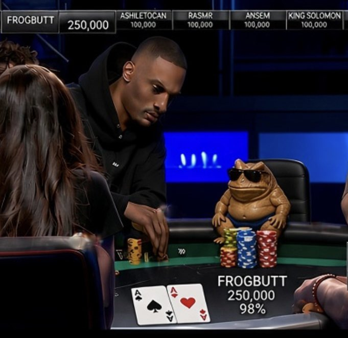 frogbuttpump's tweet photo. a long night behind me.

gm.

frogbutt. https://t.co/1ysrene43o