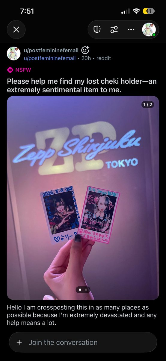 akapikmilly's tweet photo. !! I Lost my cheki holder containing a priceless memory !!

Hi #VisualKei community please help me. Even just retweets to help reach more people means a lot. More information in the pictures. 

#dennouhimeca #dennouhimeka #bangya https://t.co/BRrojk0XSj